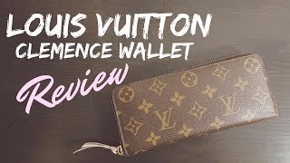 LOUIS VUITTON CLEMENCE WALLET REVIEW  DISCOLOURATION [upl. by Yrtnahc]