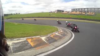 Classic Motorcycle Racing NZCMRR Hampton Downs 261014 Barry Sheene Cup 350cc Race [upl. by Freddie]