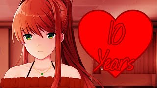 Monikas Reaction to Our 10 Year Anniversary  quotMonika After Storyquot Mod [upl. by Claudell831]