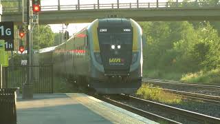 VIA Train 41 Westbound Brockville VIA Station Stop August 7 2024 [upl. by Neyugn130]