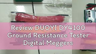 Review DUOYI DY4100 Ground Resistance Tester Digital Meggers Petir Grounding Earth Resistance Meter [upl. by Aholla]