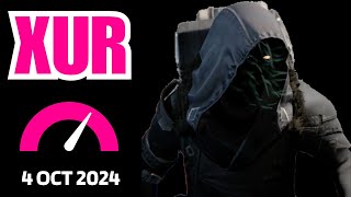 Where is XUR Today Destiny 1 D1 XUR Location and Official Inventory and Loot 4 Oct 2024 Oct42024 [upl. by Adnaerb49]