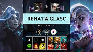 Renata Glasc Support vs Camille Rampage  KR Challenger Patch 1420 [upl. by Anitrebla]