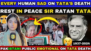 REST IN PEACE SIR RATAN TATA  PAKISTANI PUBLIC SAD ON SIR RATAN TATA’S DEATH  PUBLIC CRYING 😢 [upl. by Drucilla]