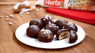 Recette Sablés Chocolat coeur Caramel Herta® [upl. by Andria340]