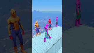 Spiderman vs Minions Epic Ragdoll fight in GTA V  Episode 106 gta5 shortsquot gta [upl. by Aihsemaj]