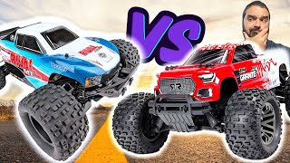 Arrma Granite BLX vs Team Associated Rival MT10 [upl. by Brunelle]