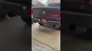 2017 Ram 1500 Flowmaster 40 Series with Carven 5 inch exhaust tips [upl. by Ozan]