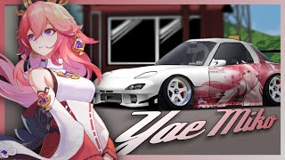 Livery Itasha RX7 fd Yae Miko v2 Genshin Impact fr legends【NoName】 [upl. by Mcclain]