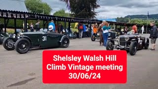 Shelsley Walsh Hill Climb 300624 Vintage meeting vintage vintagecars hillclimbracing [upl. by Yasdnil]