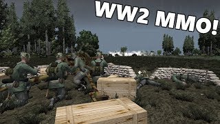 WW2 Online  A Huge Open World WW2 Combined Arms Battlefield [upl. by Anaibaf]