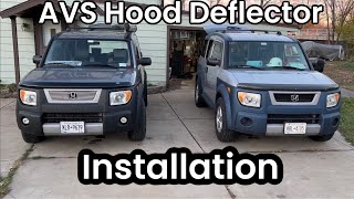 Honda Element AVS Bug Deflector Installation [upl. by Adnilg]