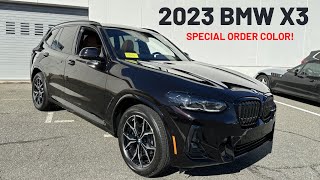 2023 BMW X3 30i in Ruby Black Metallic on Cognac Vernasca Leather BMW Individual Paint  4k [upl. by Mulac]