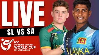 Sri Lanka U19 vs South Africa U19 live  35th Match  U19 world cup live  u19 live cricket match [upl. by Laura732]