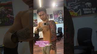 Japanese sleeve tattoo at Delhi Ink Tattooz shorts sleevetattoo [upl. by Noxid]