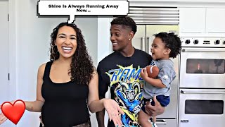 Riss And Quan Baby Shine Runs Away From Taking Instagram Pictures Hilarious [upl. by Rriocard]