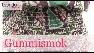 burda style – Gummismok nähen [upl. by Valera]