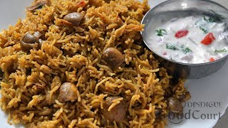 Mushroom Biryani Recipe Mushroom Pulao Lunch Box Recipe [upl. by Painter]