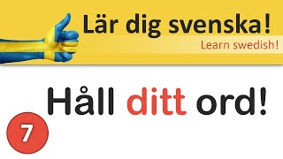 Lär dig svenska som andraspråk grundläggande [upl. by Ellinej400]