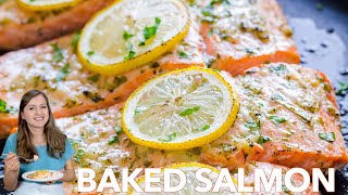 How To Make Baked Salmon with Garlic and Dijon  Under 30 Minutes [upl. by Judenberg]