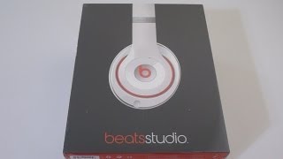 First Look NEW Redesigned Beats Studio v2 in WHITE unboxing [upl. by Didi]