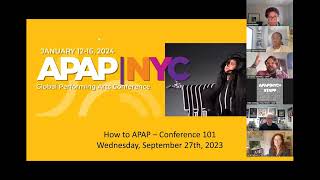 How to APAP Conference 101 Webinar recorded September 27 2023 [upl. by Thapa330]