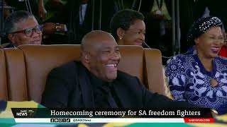 Repatriation Homecoming Ceremony  President of South Africa Cyril Ramaphosa [upl. by Erodoeht]