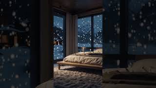 Chill Sound40 seconds of SnowfallSnowy landscapethe sound of Wind relaxfireplacelovechill [upl. by Aime]