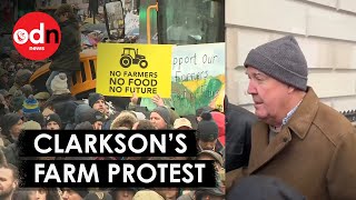 Thousands of Farmers Protest in London Against New Tax Plan [upl. by Sualocin]