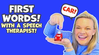 First Words for Baby Ready Set Go into Baby Learning about Cars Cars Playing and Car Wash [upl. by Ynaittirb]