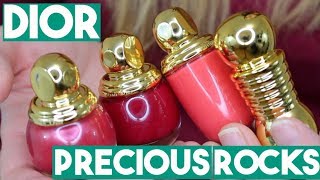 Dior Precious Rocks Holiday 2017 Collection Review Demo and Swatches  makingupashlee [upl. by Inalawi881]