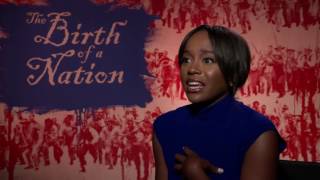 THE BIRTH OF A NATION Backstage with Aja Naomi King [upl. by Chaddy]