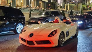 HYPERCARS SUPERCARS MONACO 2023 McLaren Stirling Moss Sena Maserati MC20 La Ferrari Batmobile [upl. by Nogras]