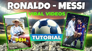 Trending Ronaldo and Messi Ai Video 🤩 2 ai Tools 🔥 Free Prompts Download ✅ ai ronaldo messi [upl. by Keverian]