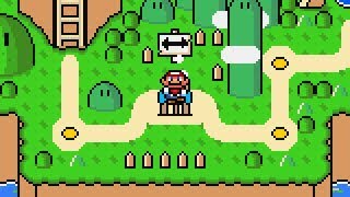 New Super Mario World SMBX 144  World Map SMW World Map Remake [upl. by Attenwahs]