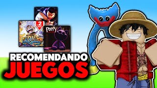 RECOMENDANDO MÁS DE 20 JUEGOS DE ROBLOX POR SI NO SABIAS QUE JUGAR [upl. by Harol435]