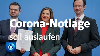 SPD Grüne und FDP CoronaNotlage soll auslaufen [upl. by Chadbourne]