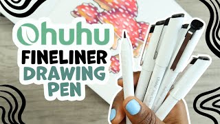 Testing The OHUHU FINELINER DRAWING PEN  First Impressions [upl. by Schultz]