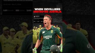 When AB De Villiers Destroyed Australia [upl. by Aynek394]