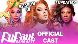 Season 16 OFFICIAL Cast  RuPauls Drag Race [upl. by Carver]