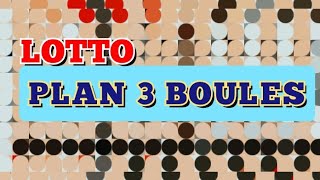 LOTTO PLAN 3 BOULES [upl. by Handbook]