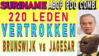 SURINAME ABOP Brunswijk Combi PDO fractie 220 leden vertrokken verkiezing 2025 SU NA ME 2024 [upl. by Columbine771]