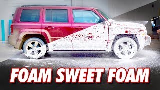 Muddy Jeep vs Foam Cannon  DETAILS WITH LEVI [upl. by Eceinart753]