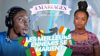 LES MEILLEURS ENNEMIS SE MARIENT  4 Mariages Pour Une Lune De Miel reaction [upl. by Letnahc682]