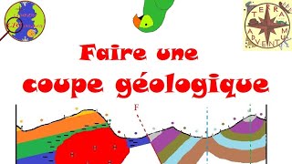 Faire une coupe géologique Minute géologique 39 [upl. by Amak]