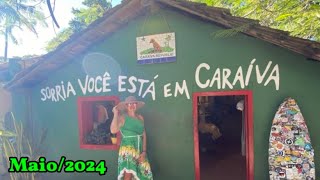 Caraíva como chegar na travessia de canoa  Conheça a Vila a Praia e o Rio [upl. by Aicilla]