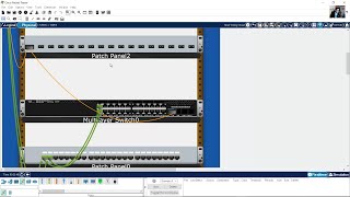 Cableado Estructurado Cobre Fibra Cableado Horizontal y Vertical  Packet Tracer 8 [upl. by Valdes]