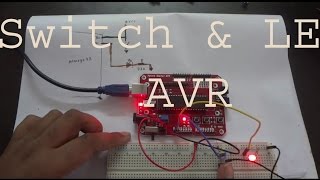 Switch and LED with ATmega32 [upl. by Morey]