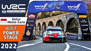 WRC WOLF Power Stage HIGHLIGHTS and RESULTS  WRC Rallye MonteCarlo 2022 [upl. by Chet]