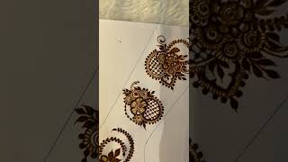 Simple bunches design trending mehndi hennaart youtubeshorts [upl. by Aelsel321]